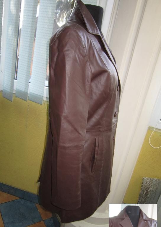 Фото 5. Классная женская кожаная куртка-пальто LAURA SCOTT. Англия. Лот 911