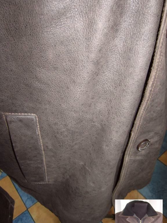 Фото 9. Большая утеплённая мужская кожаная куртка Engbers. Германия. Лот 35