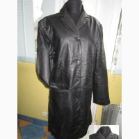 Фирменная женская кожаная куртка - плащ Tom Tailor. Канада. Лот 664