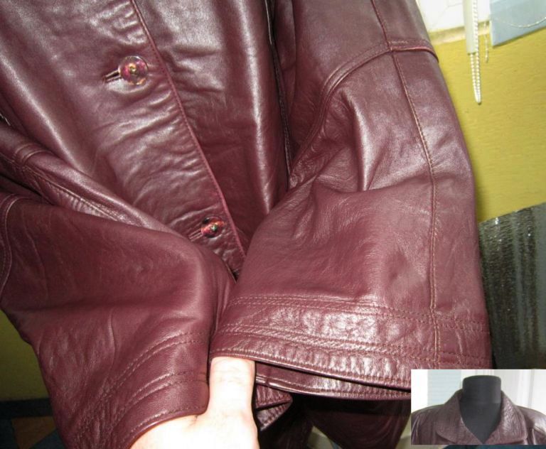 Фото 2. Большая женская кожаная куртка Echtes Leder. Германия. Лот 654