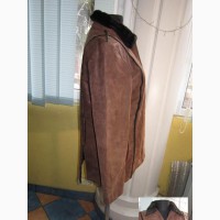 Классная тёплая женская кожаная куртка. Германия. Лот 870