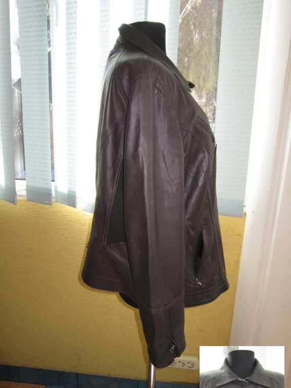 Фото 4. Классная женская кожаная куртка TAIFUN. Индия. Лот 913