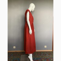 Летнее платье из льна season в стиле бохо цвет турецкий красный
