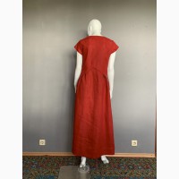 Летнее платье из льна season в стиле бохо цвет турецкий красный