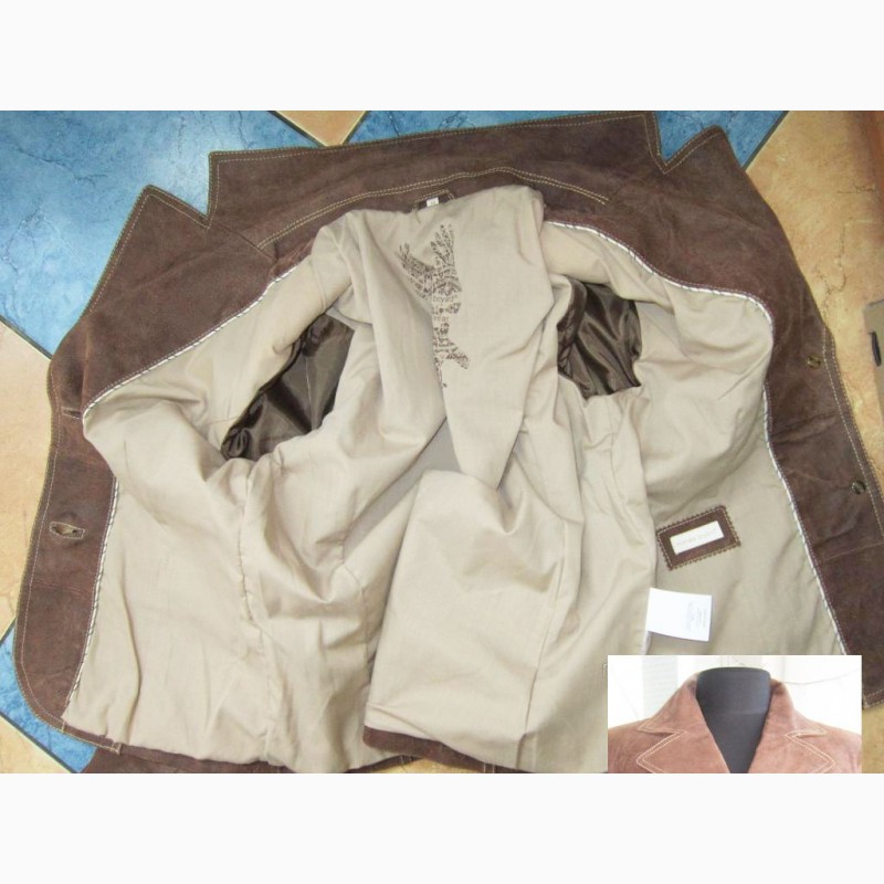 Фото 6. Женская кожаная куртка - пиджак MICHELE BOYARD. Франция. Лот 915