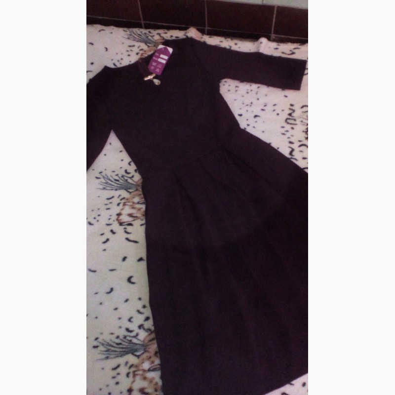 Фото 10. Сукня кольору марсала з прикрасою(р.44)/платье темно-сливового цвета с украшением