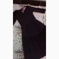 Сукня кольору марсала з прикрасою(р.44)/платье темно-сливового цвета с украшением