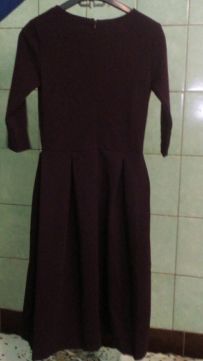 Фото 6. Сукня кольору марсала з прикрасою(р.44)/платье темно-сливового цвета с украшением