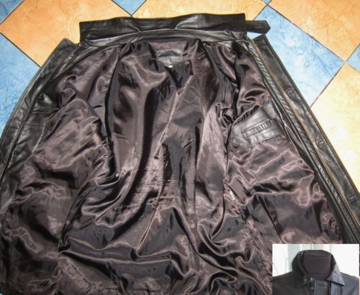 Фото 6. Лёгкая большая мужская кожаная куртка COCCI. Италия. Лот 907