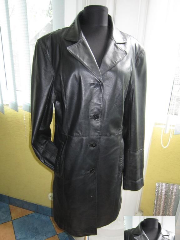 Оригинальная женская кожаная куртка-плащ AVITANO. Германия. Лот 942