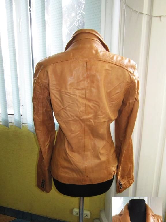 Фото 3. Стильная женская кожаная куртка- пиджак RENE LEZARD. Франция. Лот 470