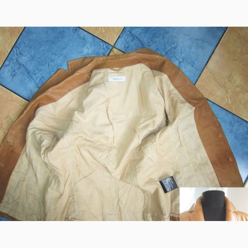 Фото 5. Стильная женская кожаная куртка- пиджак RENE LEZARD. Франция. Лот 470