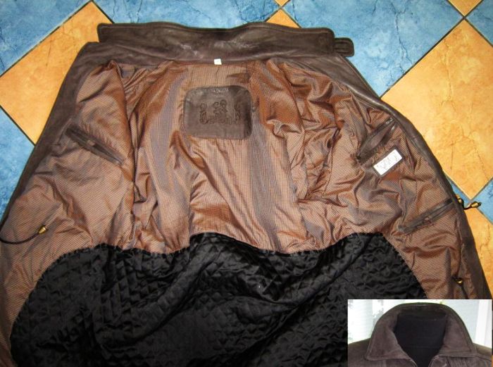 Фото 5. Тёплая кожаная мужская куртка PAOLO NEGRATO. Италия. Лот 545