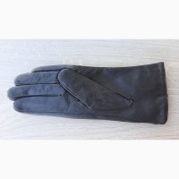 Женские черные демисезонные кожаные перчатки Romania_2