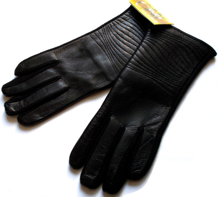 Кашемировые перчатки ( кожа)