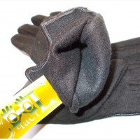 Кашемировые перчатки ( кожа)