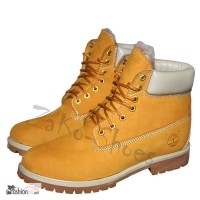 Женские ботинки Timberland Classic с натуральным мехом (Yellow)