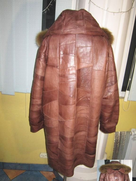 Фото 4. Качественная женская кожаная куртка с капюшоном. Германия. 60р. Лот 57