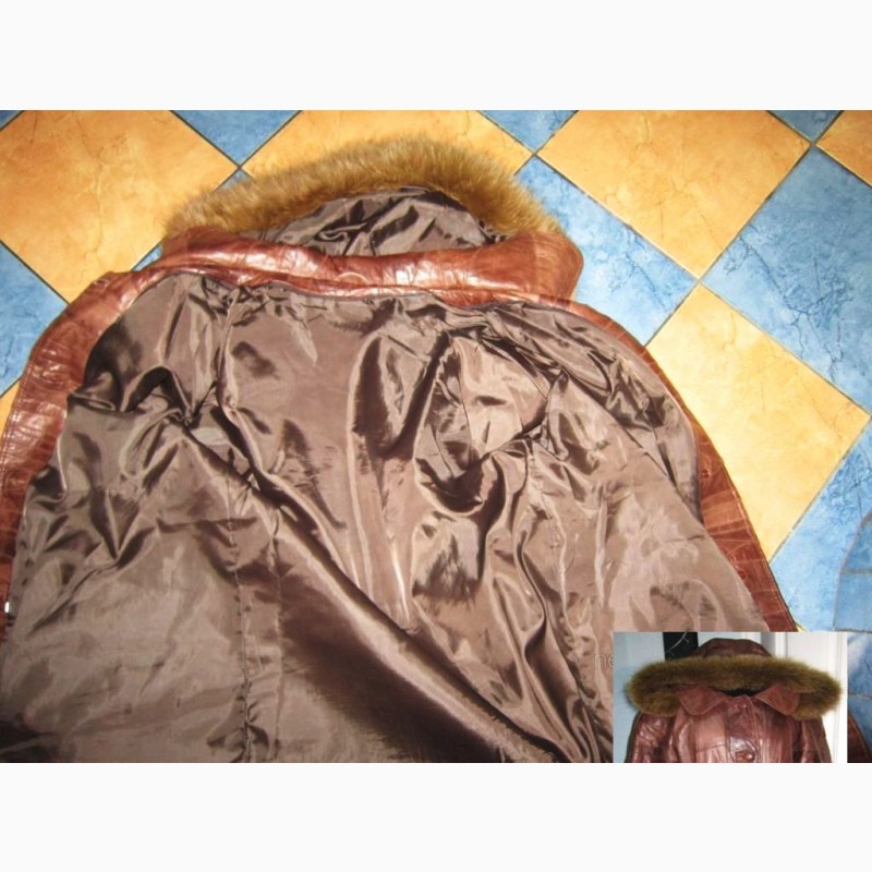 Фото 7. Качественная женская кожаная куртка с капюшоном. Германия. 60р. Лот 57