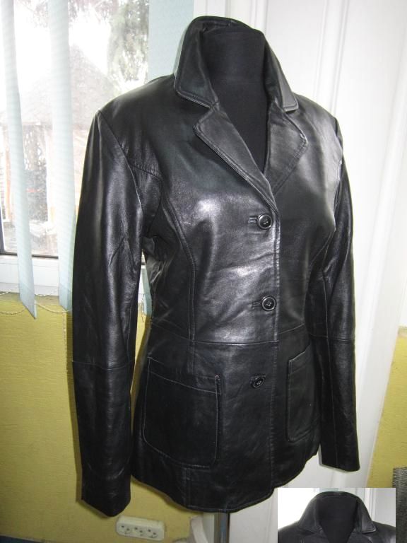 Фото 2. Модная женская кожаная куртка-пиджак GIPSY. Лот 460