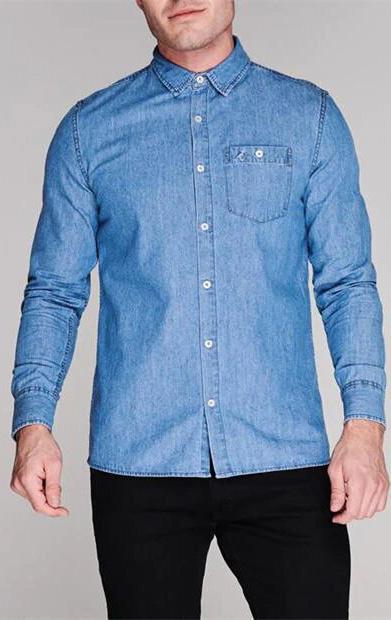 Рубашка джинсовая Kangol 551132-18 M Синяя