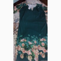 Повний розпродаж!!Демісезонні теплі сукні зелені та пурпурні з короткими рукавами