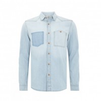 Джинсовая рубашка Tom Tailor Denim 2029205.09.12 голубая M