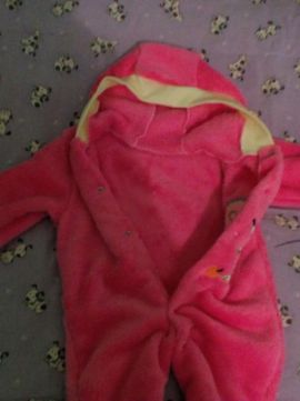 Фото 6. Повний розпродаж!!Піжамка махрова для немовлят/человечек теплый с капюшоном розового цвета