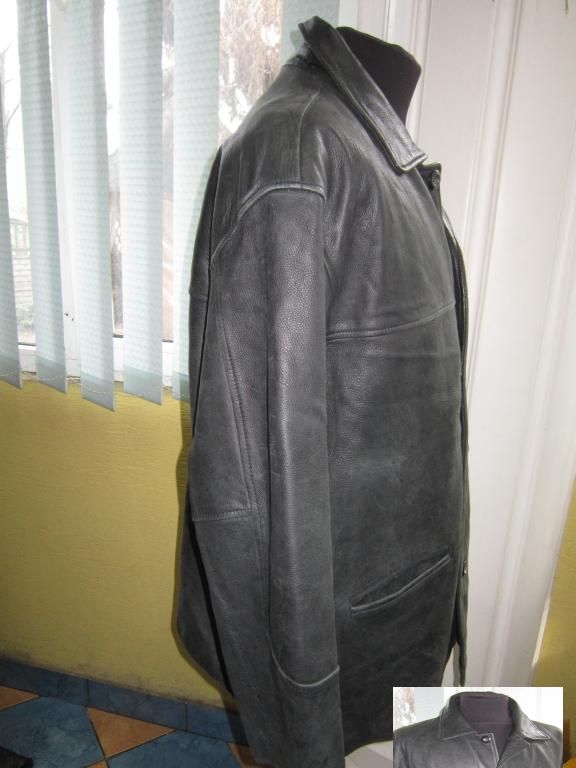 Фото 2. Велика шкіряна чоловіча куртка TRAPPER. 64р. Лот 1105