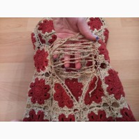 Платье нарядное вязаное