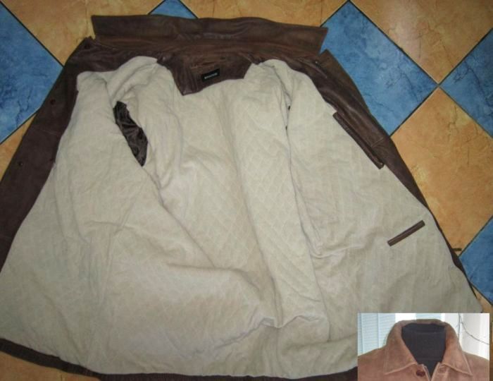 Фото 3. Большая утепленная кожаная мужская куртка MILESTONE. Германия. Лот 872