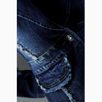 Стильный и элегантный женский джинсовый пиджачок