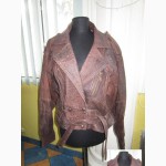 Крутая женская кожанная куртка - «косуха» с поясом MADDOX. Лот 444