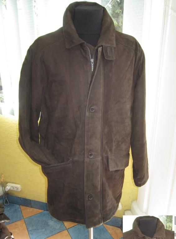 Утеплённая классическая кожаная мужская куртка MILESTONE. Лот 512
