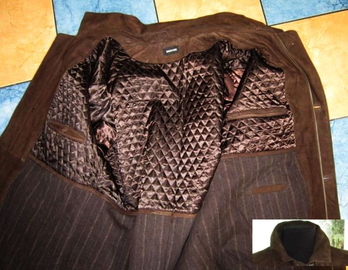 Фото 4. Утеплённая классическая кожаная мужская куртка MILESTONE. Лот 512