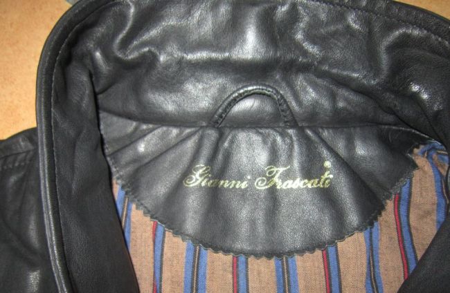 Фото 7. Легенька укорочена шкіряна чоловіча куртка-піджак. Gianni Frascati. Італія. 56р. Лот 1123