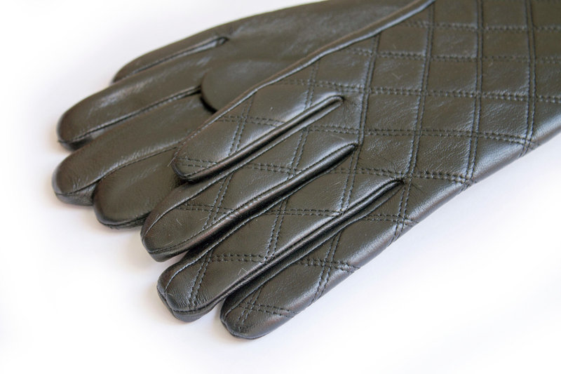 Фото 5. Женские кожаные перчатки на меху сенсорные