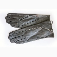 Женские кожаные перчатки на меху