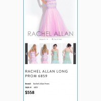 Вечірня сукня американського бренду Rachel Allan, рожева. Знижка 50%