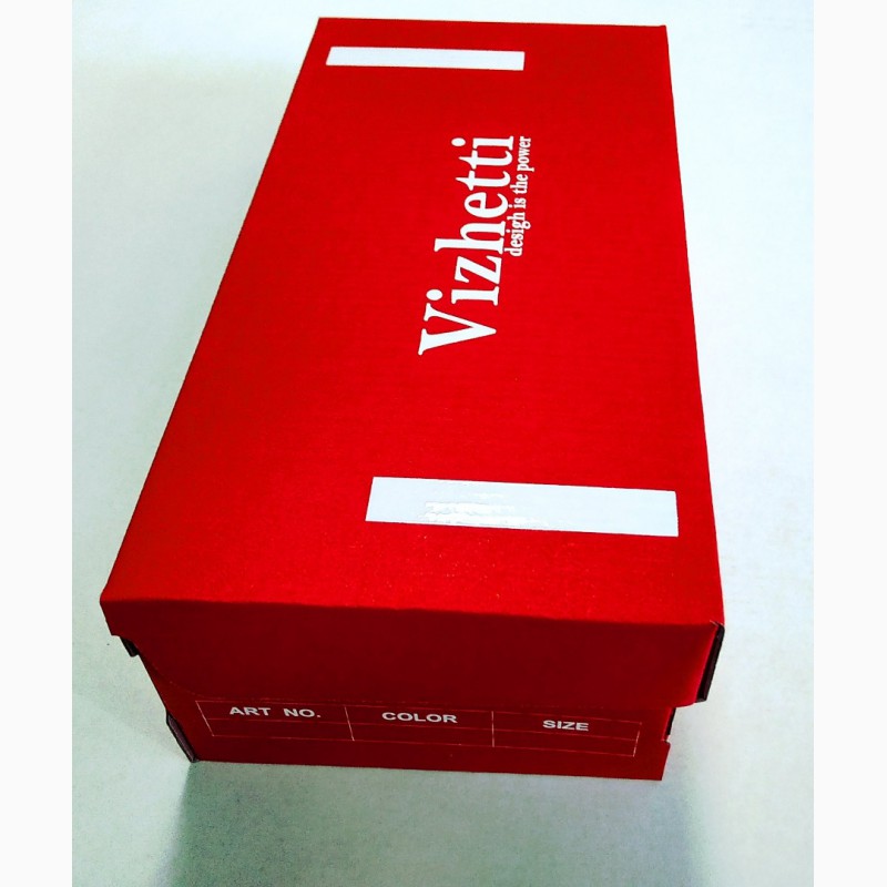 Коробка для обуви 300х150х100 красная