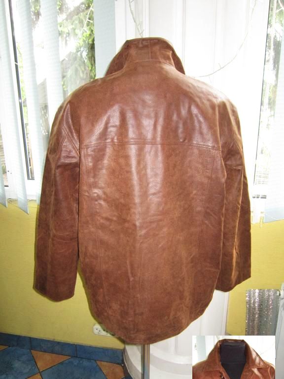 Фото 3. Большая кожаная мужская куртка BARISAL. Лот 499