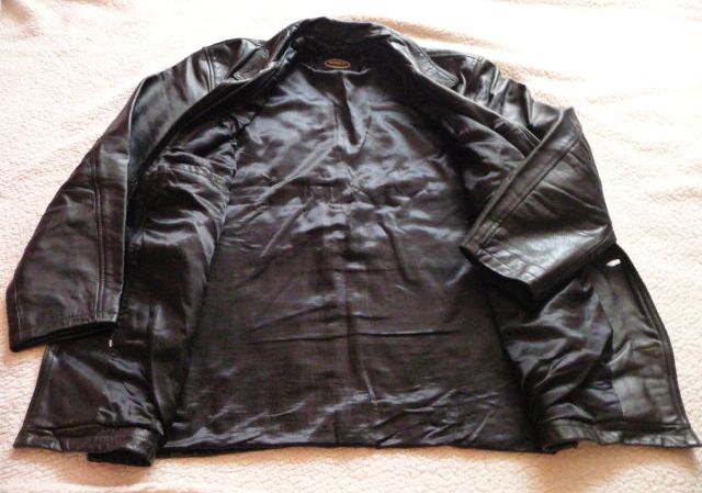 Фото 2. Большая утеплённая кожаная мужская куртка HONEY. Франция. Лот 617