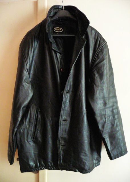 Фото 4. Большая утеплённая кожаная мужская куртка HONEY. Франция. Лот 617