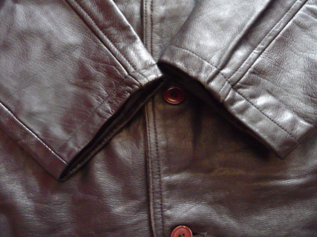 Фото 8. Большая утеплённая кожаная мужская куртка HONEY. Франция. Лот 617