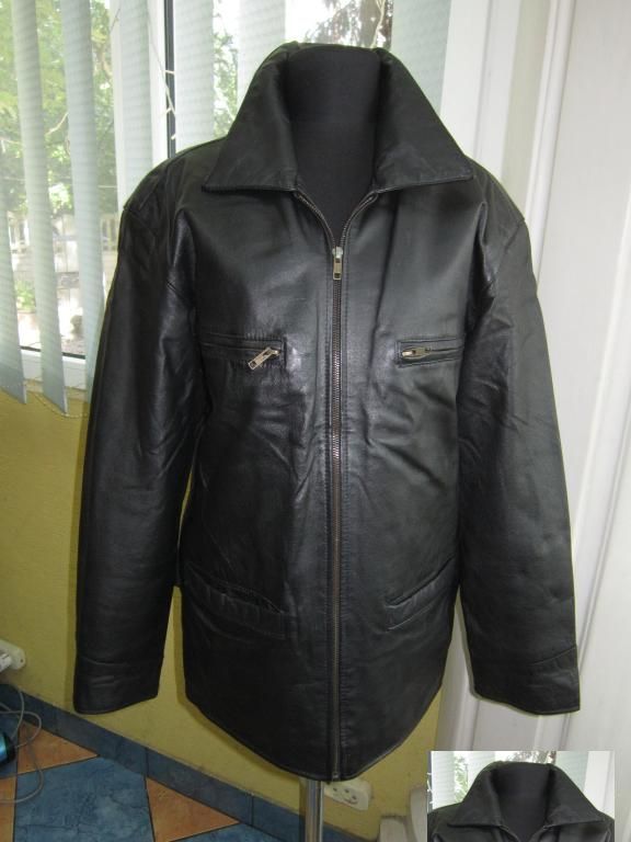 Фото 7. Кожаная мужская куртка Real Leather. Лот 995