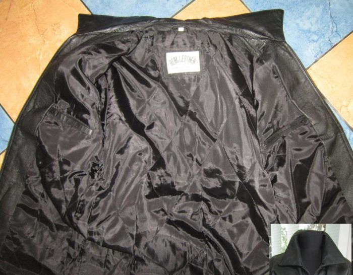 Фото 8. Кожаная мужская куртка Real Leather. Лот 995