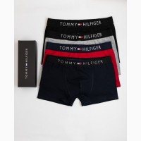 Мужские боксеры набор трусов 5 шт Tommy Hilfiger Н3061 в коробке хлопок TH