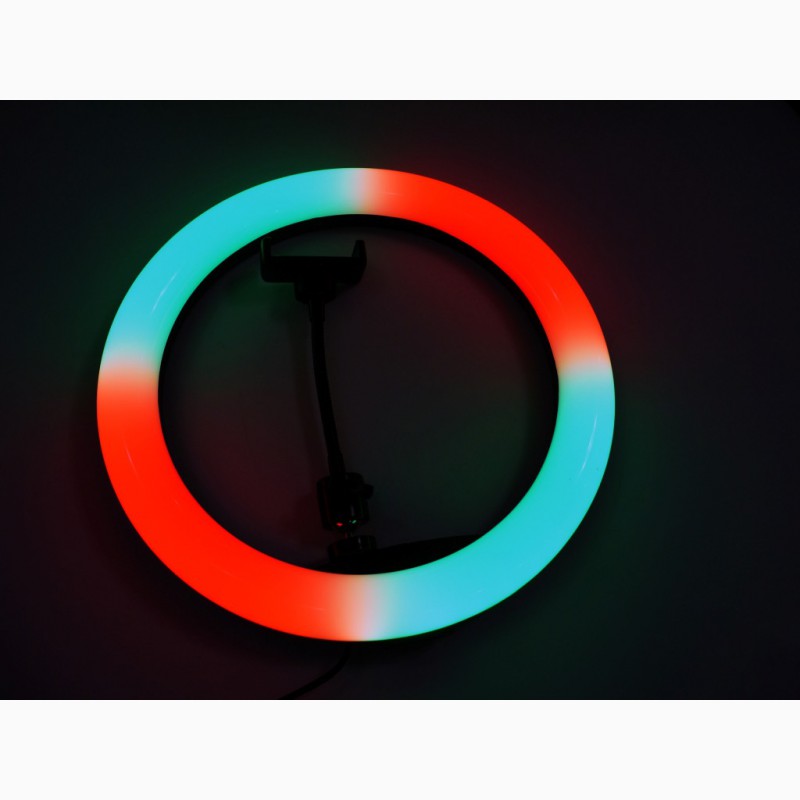 Фото 10. Кольцевая LED лампа RGB MJ33 33см 1 крепл.тел USB