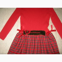 Красное шерстяное платье FLASH Italy для девочки