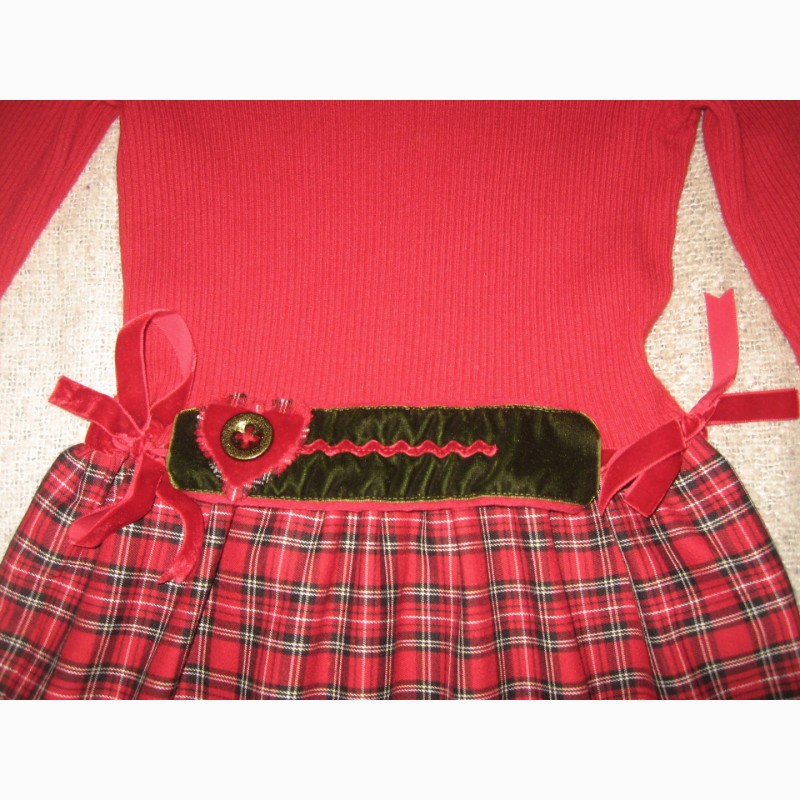 Фото 5. Красное шерстяное платье FLASH Italy для девочки
